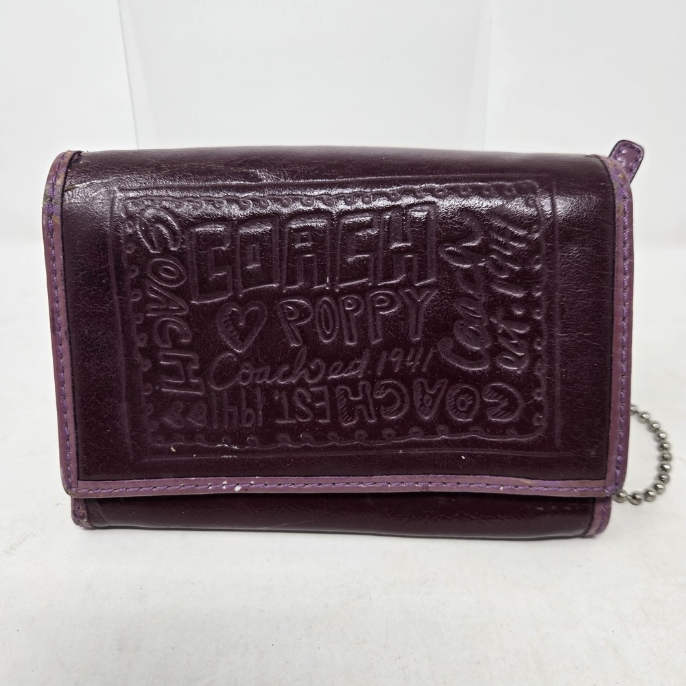 Coach Poppy 1941 Pink Leather Bifold Wallet